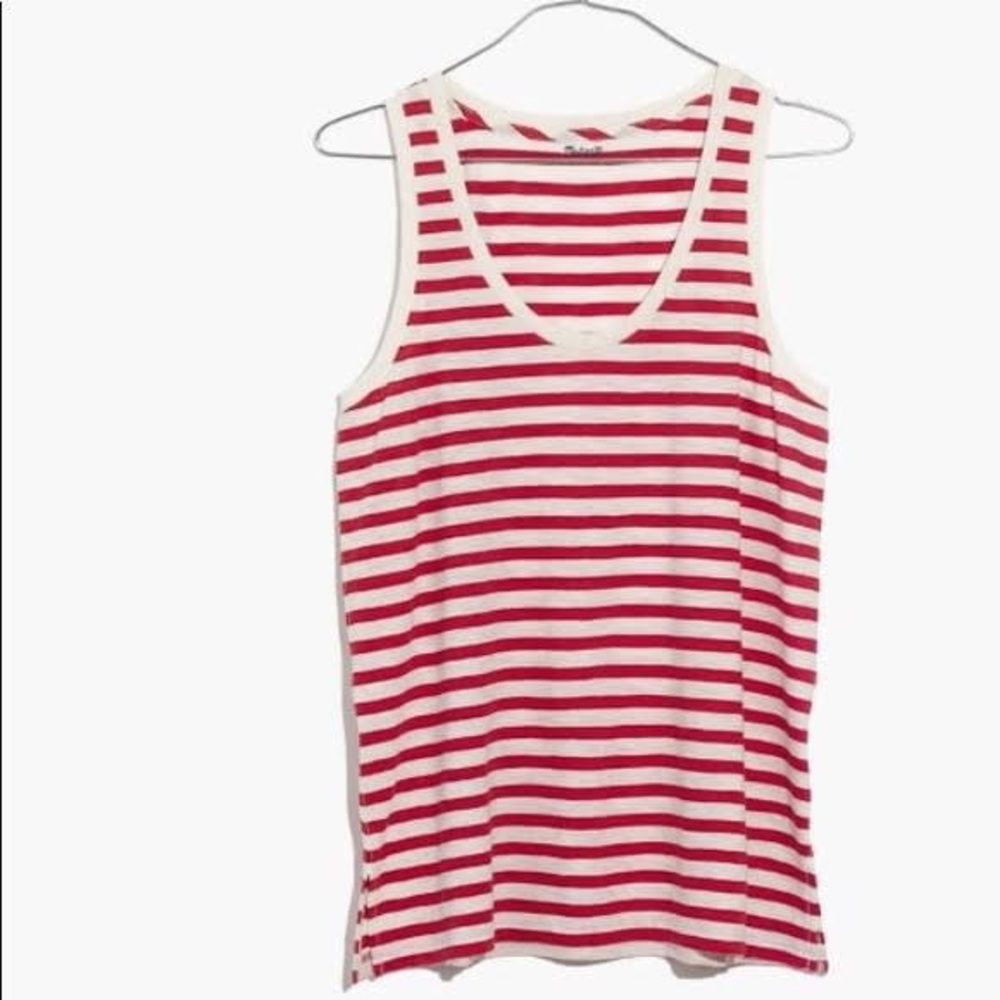 Madewell Scoopneck Tank in Suzi Stripe NWT Medium